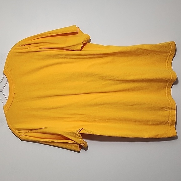 Bella Canvas Yellow Mustard Cat Outline Graphic T-Shirt Womans Size XL - Picture 3 of 6